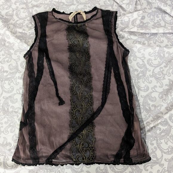 Mystree Tops - mystree stretch mesh top size small